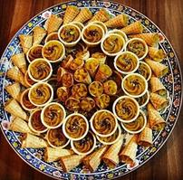 از تزیینات زیبای حلوا برای مجالس هایتان ایده بگیرید.