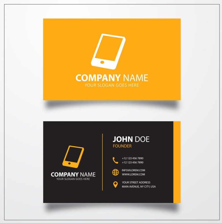 دانلود طرح لایه باز کارت ویزیت موبایل